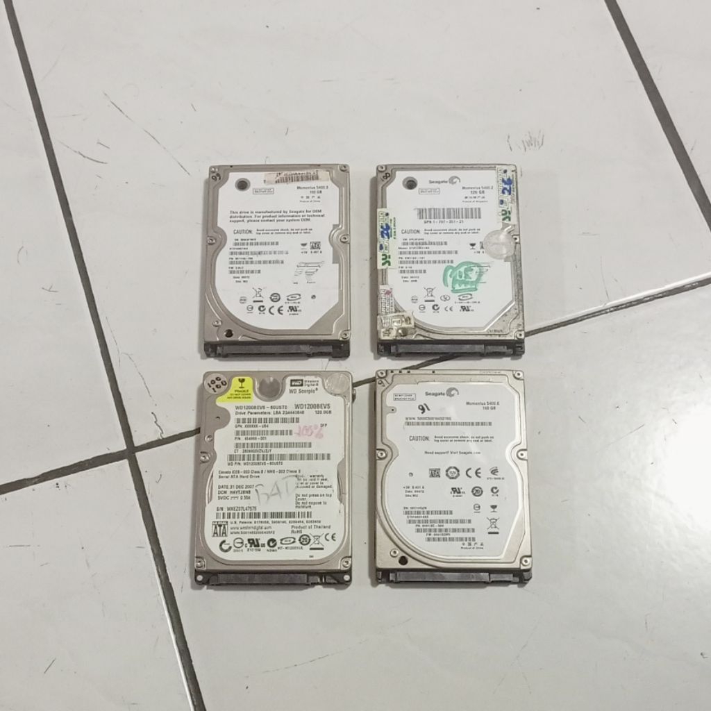 HDD LAPTOP BUKAN PC. SATA 120GB 160GB