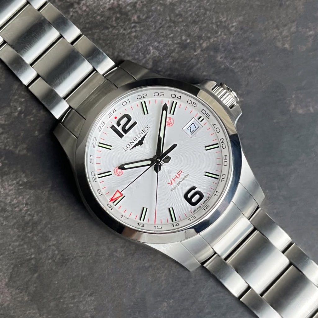 Longines Conquest VHP 41 mm GMT L3.718.4.76.6 Quartz Stainless Steel