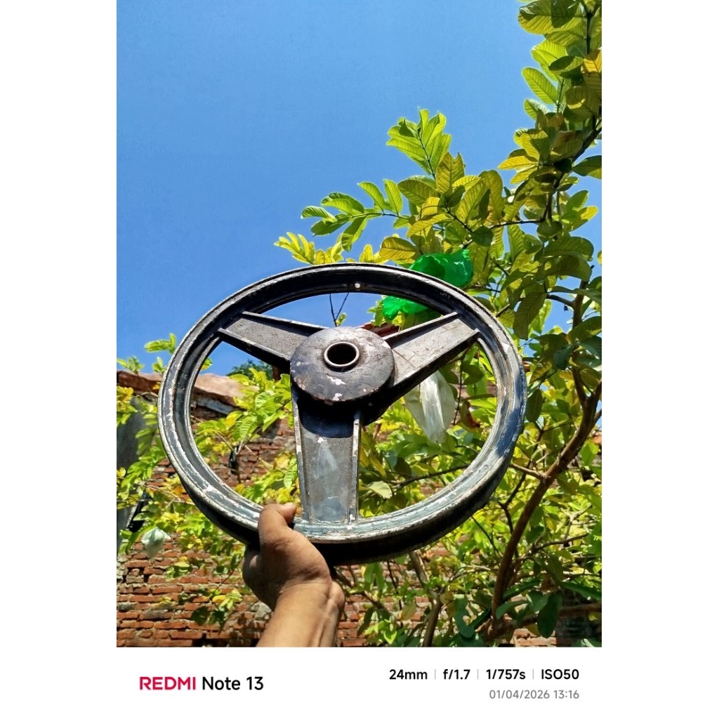 Velg Depan palang 3 original mitsuyo Japan Astrea grand/Supra x lama tromol