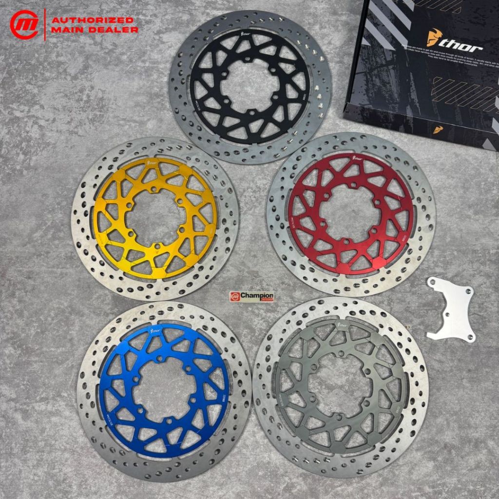 Discbrake Piringan Cakram Depan Plus Bracket T-Drive KLX 150 320mm Full Floating Thor