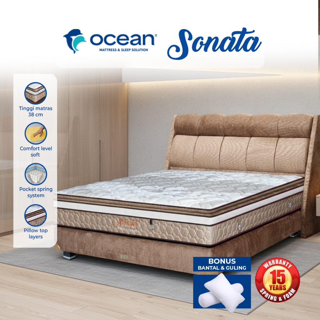 OCEAN SPRINGBED - KASUR / MATRAS / SPRINGBED SONATA BY OCEAN