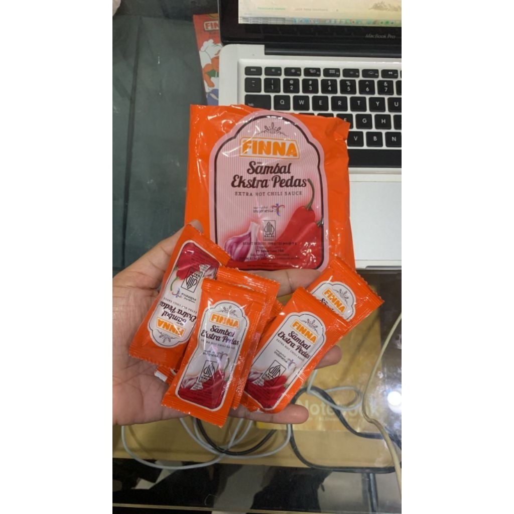 saos sachet pedas finna