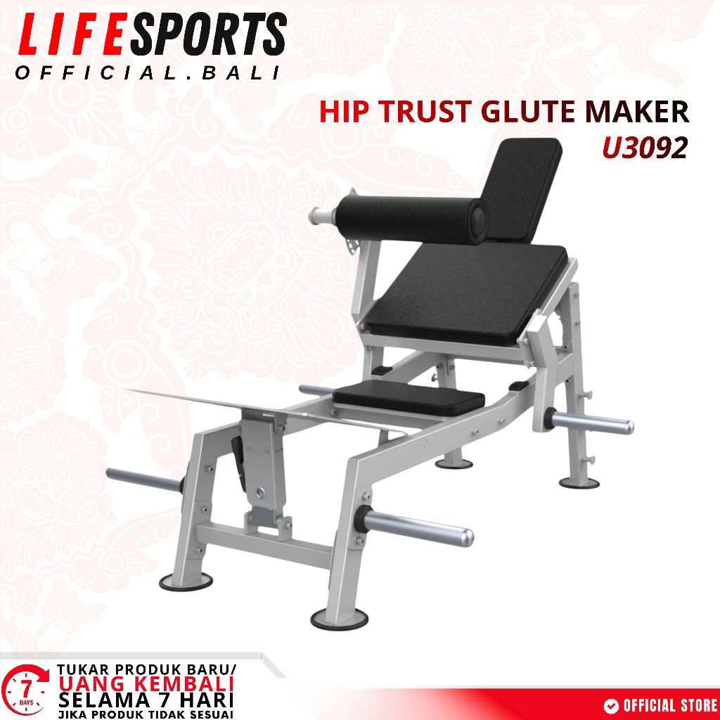 LIFESPORTS  - new Fitness Hip Thrust Glute Maker Machine DHZ Evost Series U3092 Import