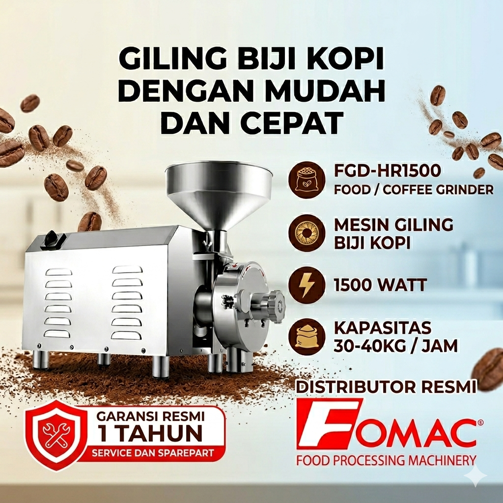 Coffee Grinder FOMAC FGD-HR1500 Penggiling Kopi Biji Bijian