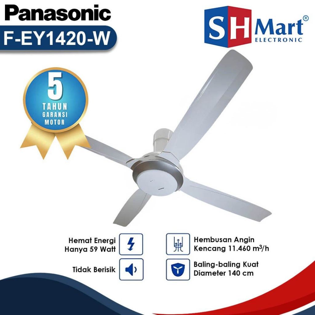 CEILING FAN PANASONIC 56 INCH FEY1420 / FEY-1420 KIPAS ANGIN GANTUNG GARANSI RESMI
