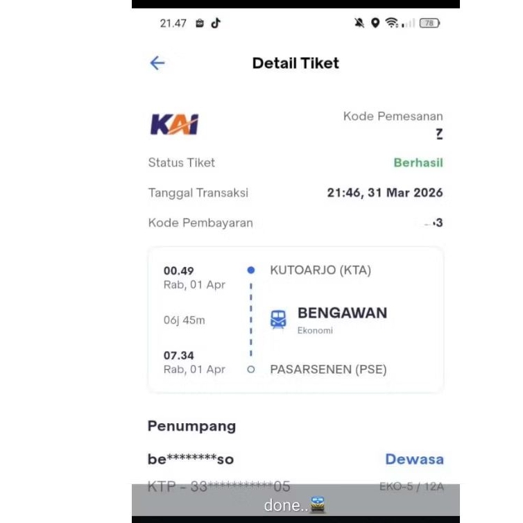 Jasa Cari Tiket Kereta Api Canselan atau Batalan