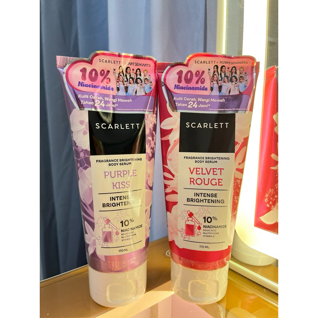 Scarlett Body Serum 170ml - Melembapkan, Mencerahkan, Aroma Mewah
