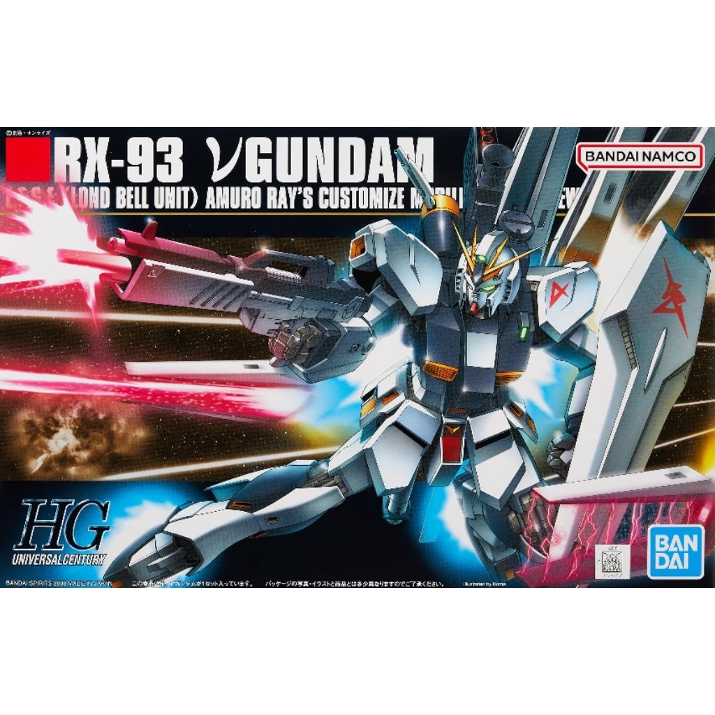 Gundam HG Nu HGUC RX93 Nu Bandai Model Kits