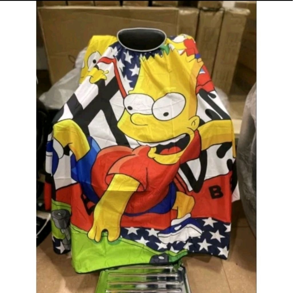 Kip barber kep kartun barbershop jumbo halus