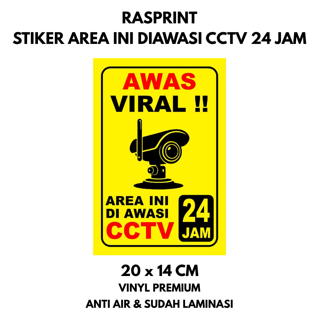 Stiker pengawasan CCTV ,stiker CCTV ,stiker peringatan CCTV ,stiker pantauan CCTV ,stiker CCTV