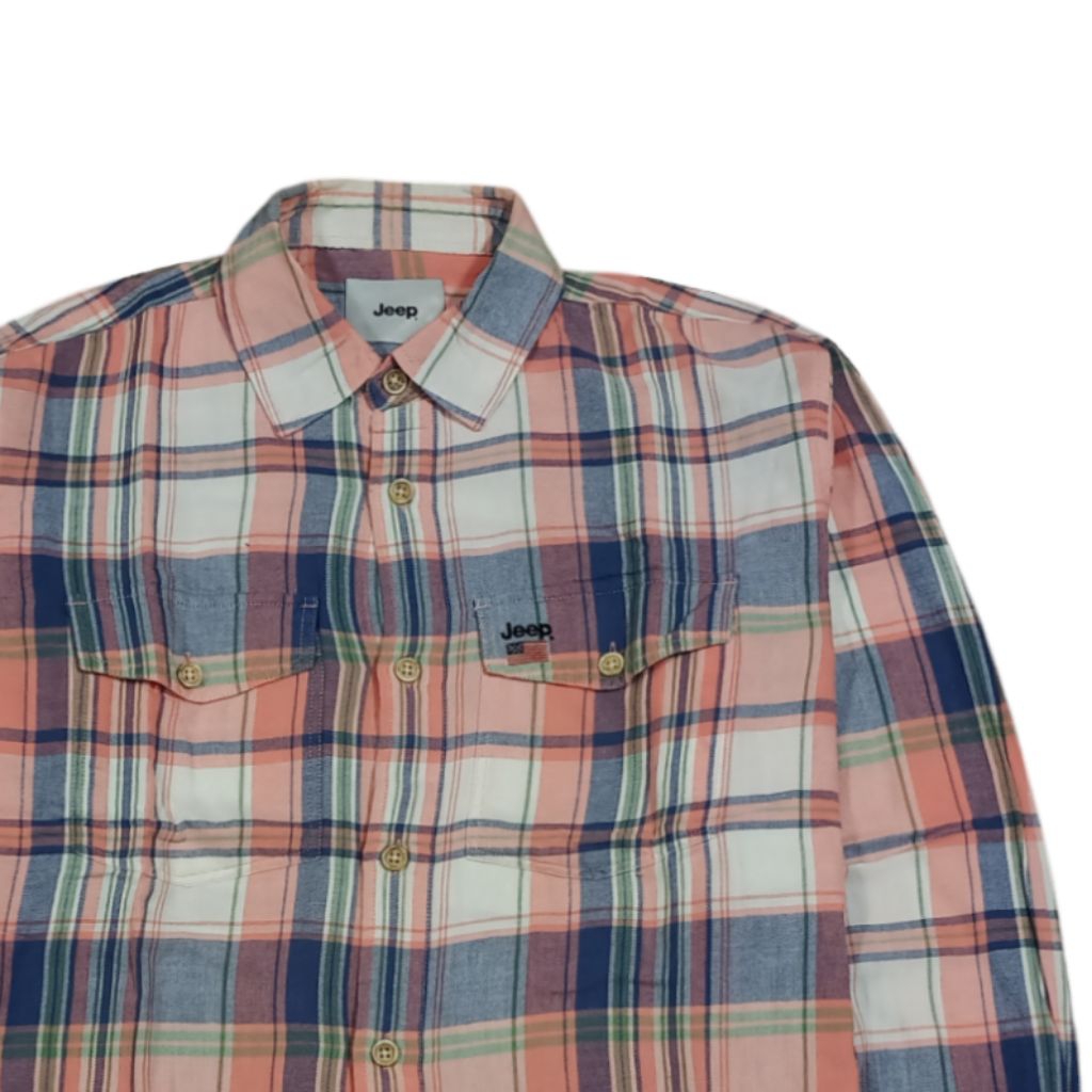 KEMEJA FLANNEL JEEP SIZE S SECOND