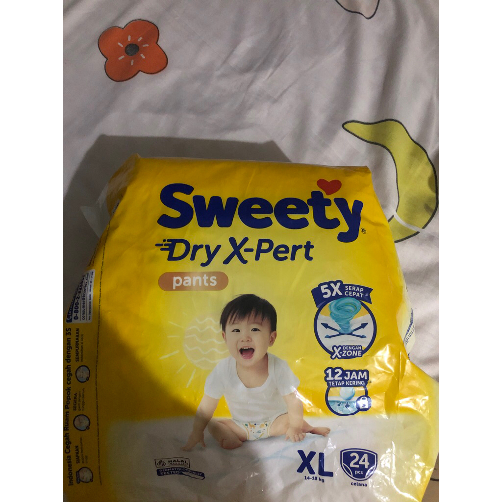PAMPERS MURAH sweety dry x-pert pants ukuran XL isi 10