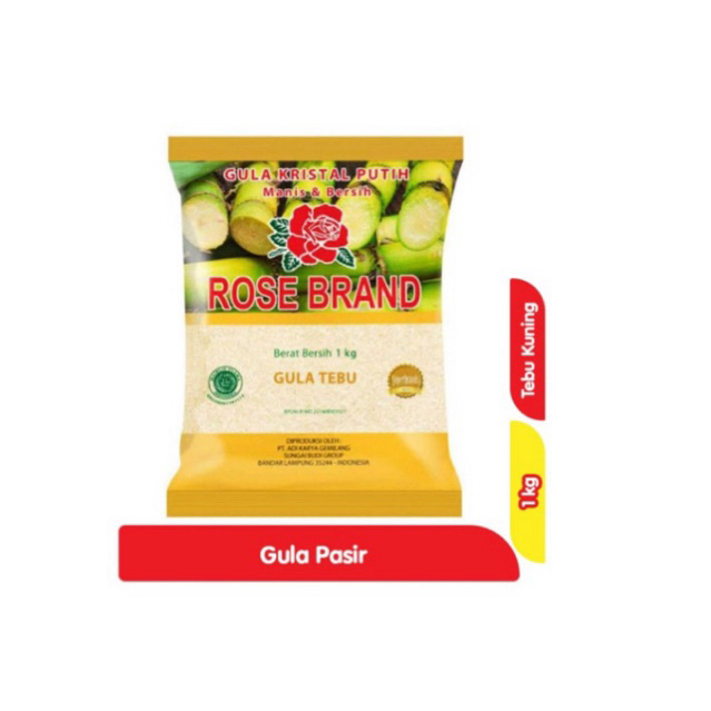 Rose brand gula pasir 1kg / gula pasir 1kg
