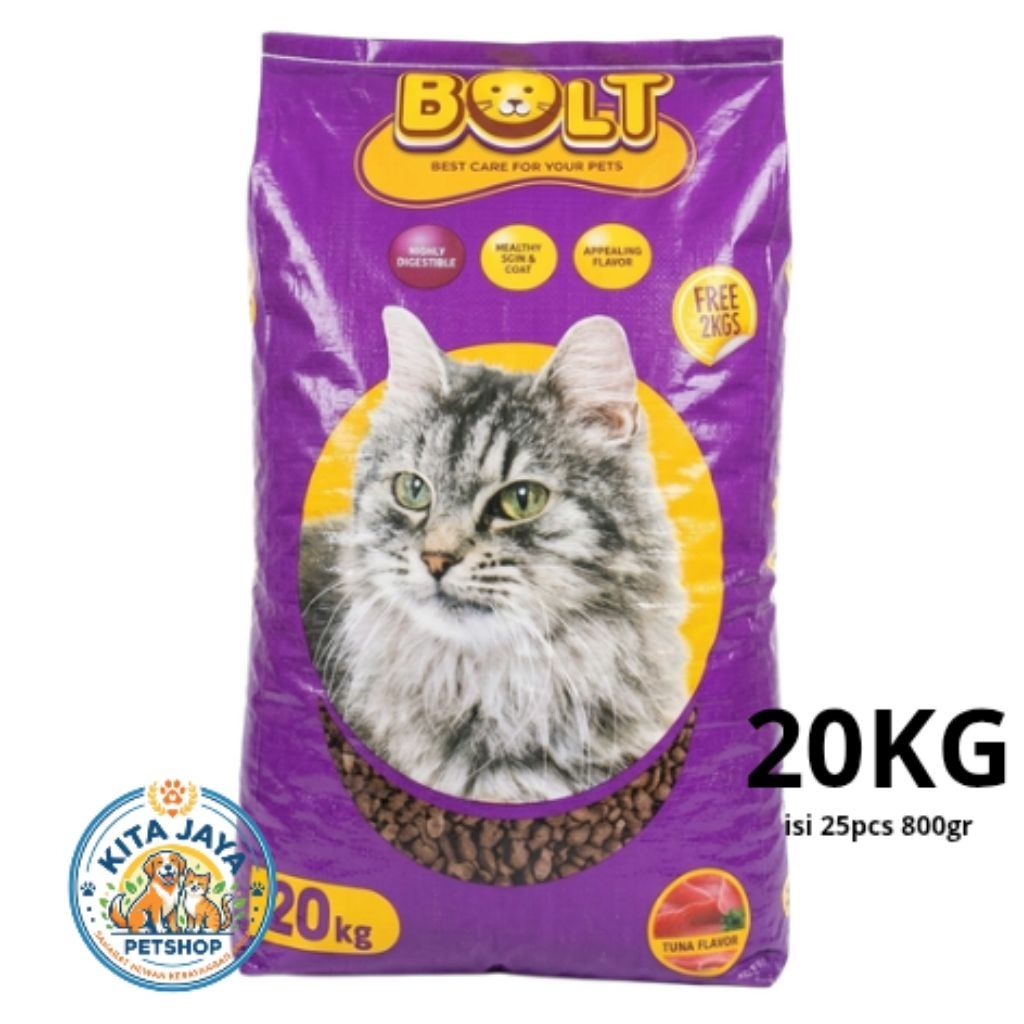 BOLT Tuna 20kg Freshpack Makanan Kucing 1 karung