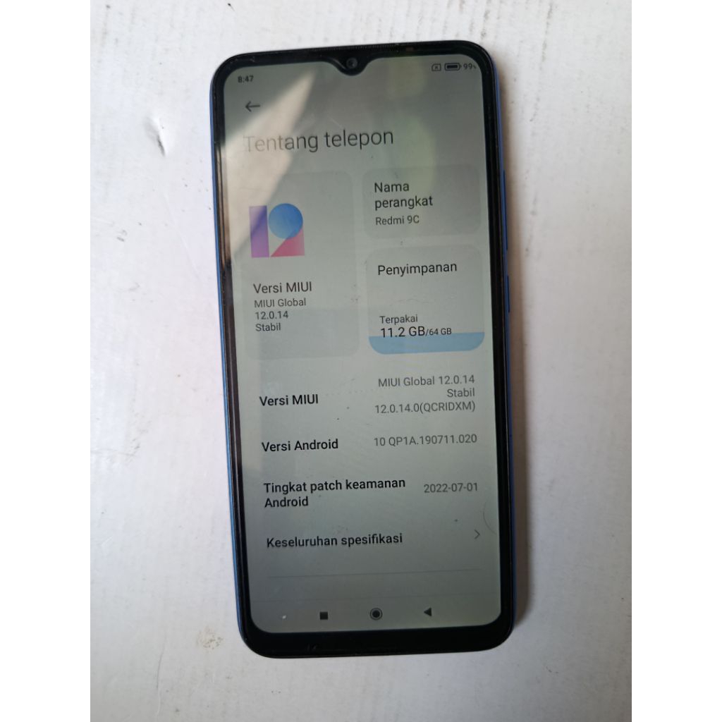 Redmi 9c 4/64 Second/Bekas