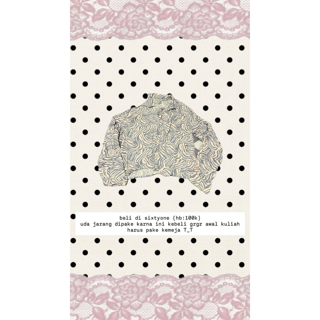 PRELOVED KEMEJA SIXTYONE