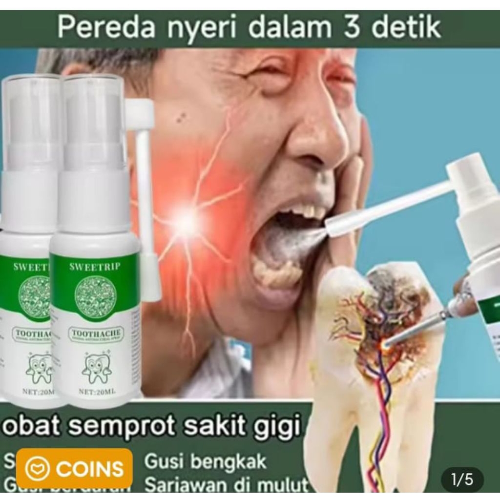 Spray Herbal Sakit Gigi Cina