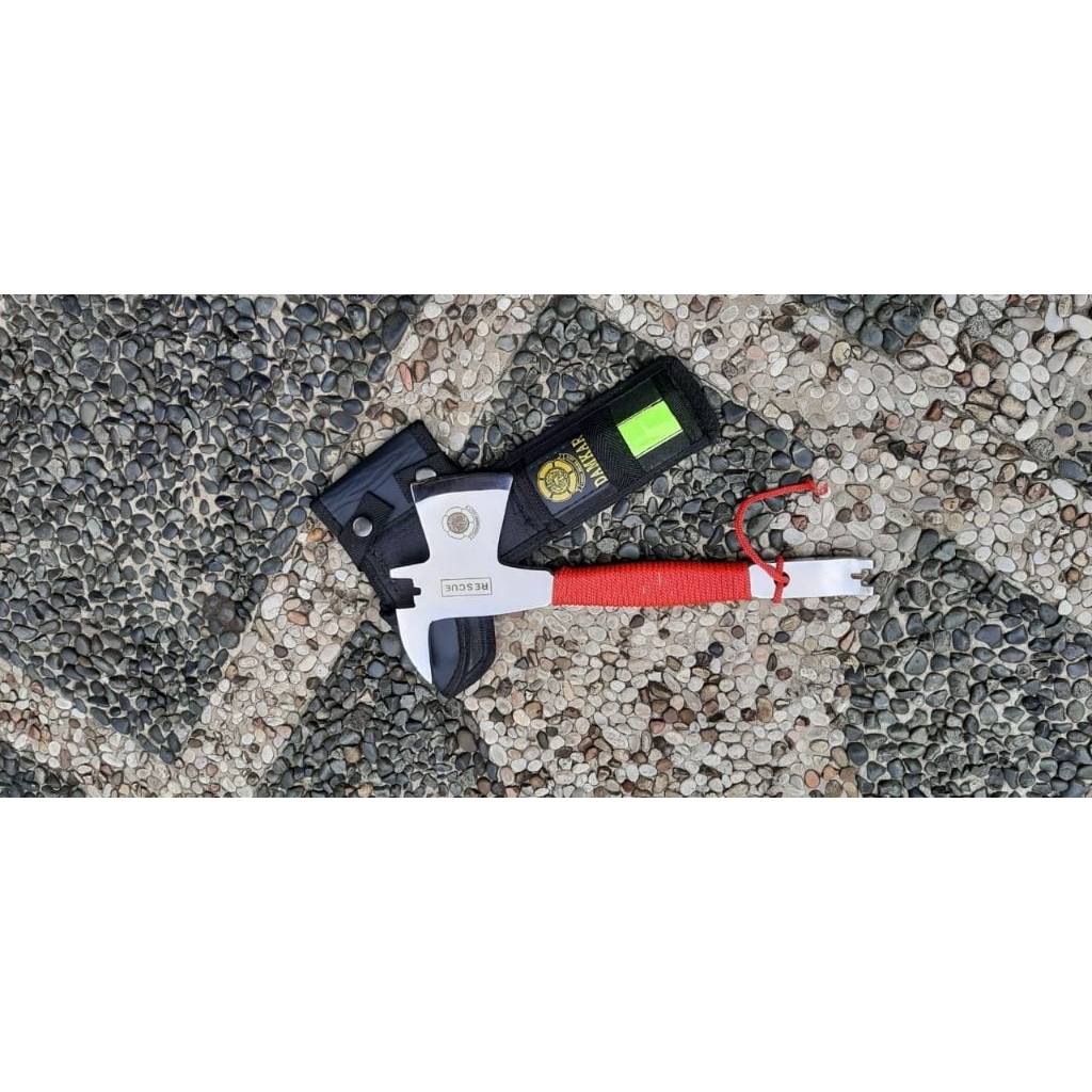 atribut pemadam kebakaran kapak damkar baja croom