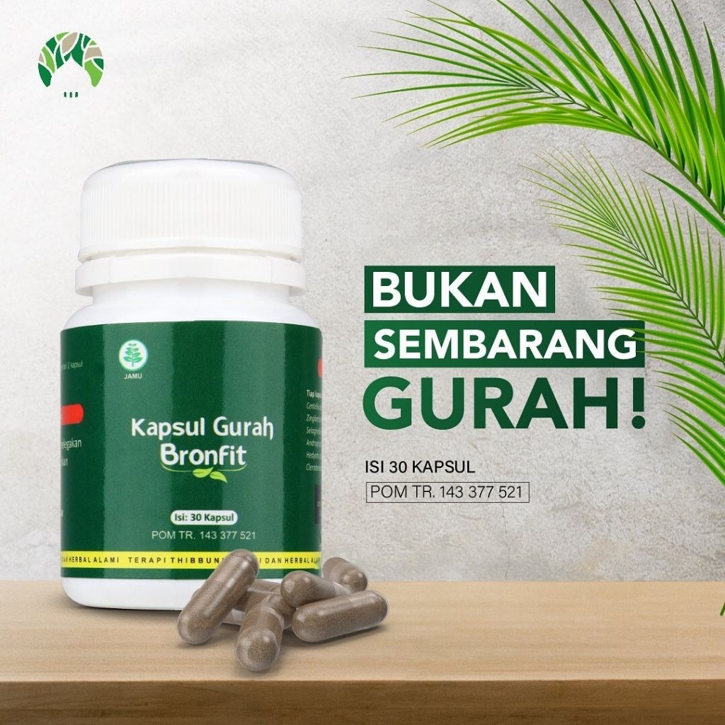 Obat Paru-Paru, TBC, ISPA, Batuk Menahun HerbalGurah Bronfit Naturafit Asli