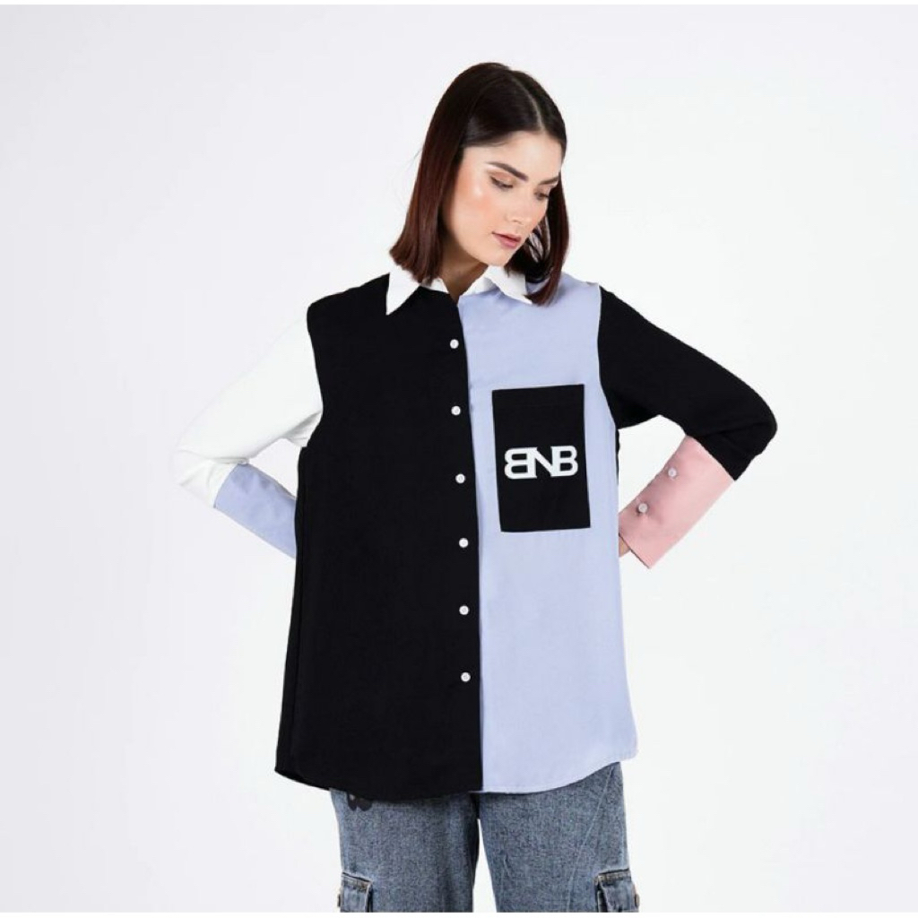 Kemeja Brand No Brand BNB atasan wanita