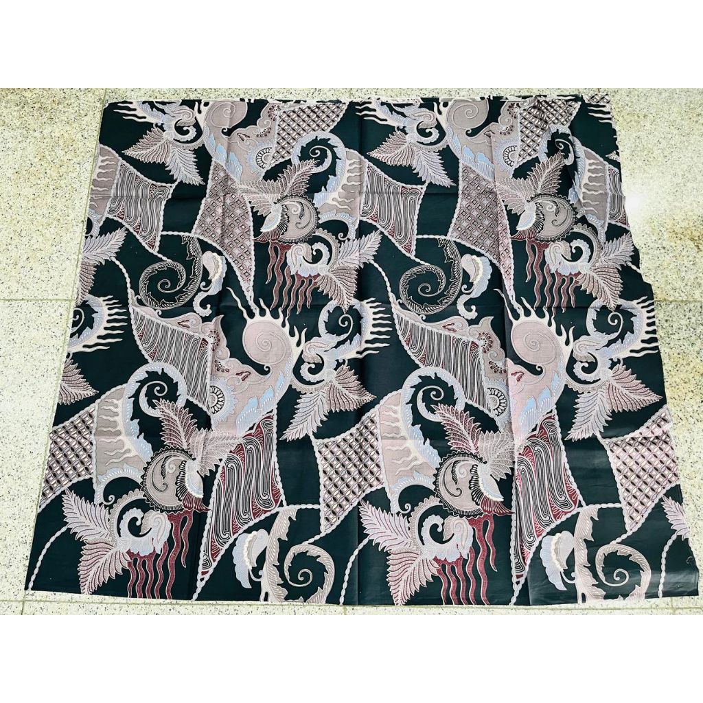 kain batik klasik lawasan biru indigo solo bahan katun halus