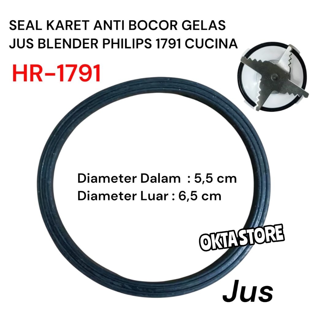 KARET SEAL BLENDER PHILIPS CUCINA JUS HR 1791