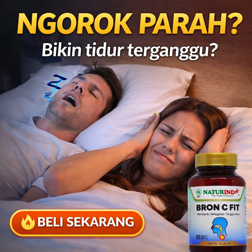 Naturindo Bron C Fit Obat Ngorok Mendengkur Gurah Paru Bron c fit Naturindo