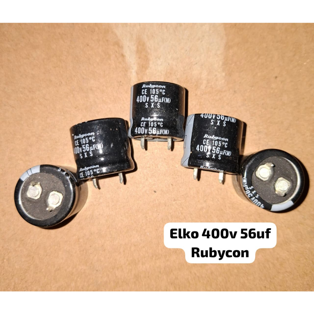 1Pcs Elko 400v 56uf Elco 56Uf 400Volt  Rubycon