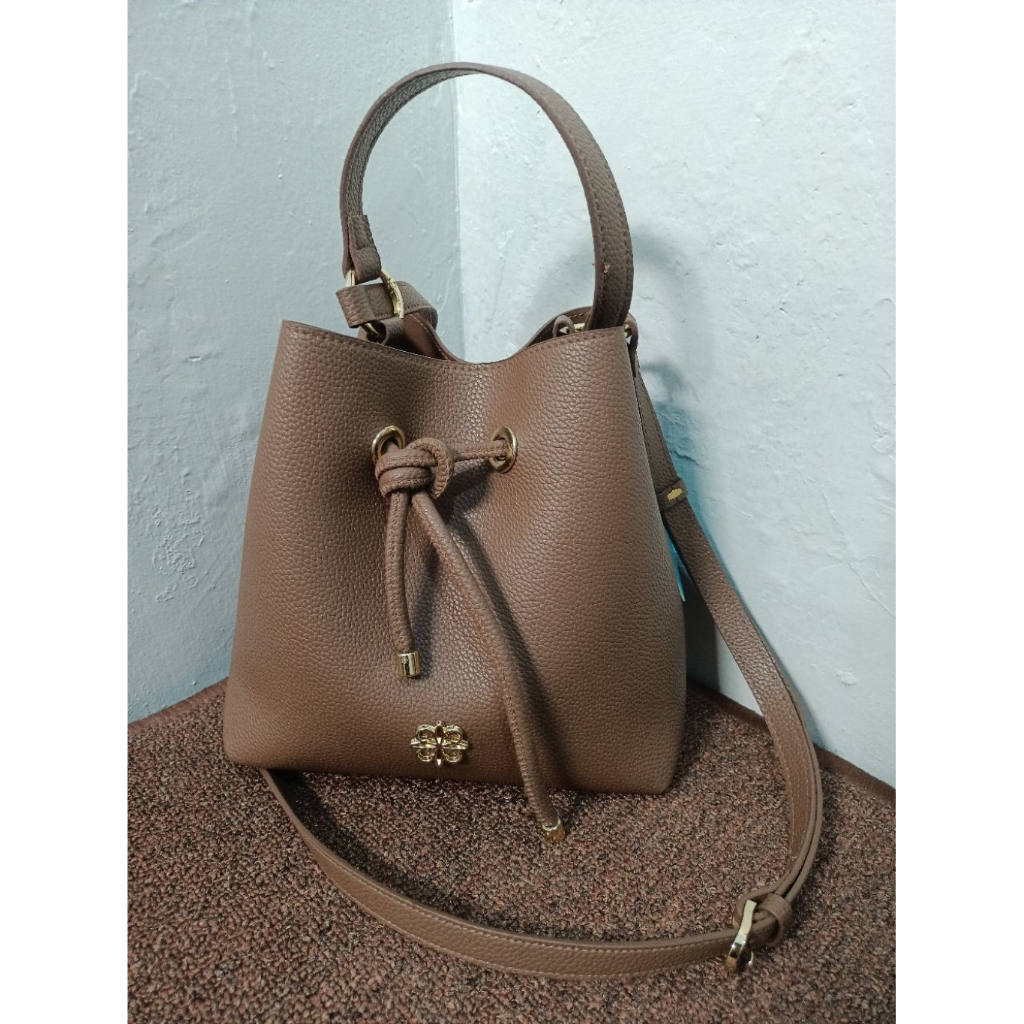 Preloved tas les catino Adia bag coklat/trush FREE KEYCHAIN