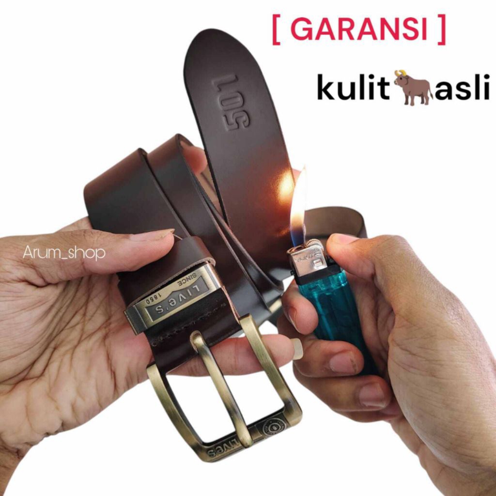 GESPER PRIA KULIT ASLI SELAPIS ORIGINAL/SABUK PRIA KULIT SAPI ASLI SELAPIS ORIGINAL