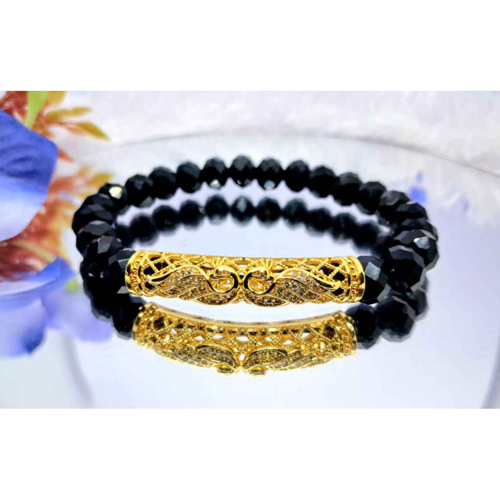 GELANG KRISTAL CEKO PERHIASAN WANITA MOTIF ANGSA 2