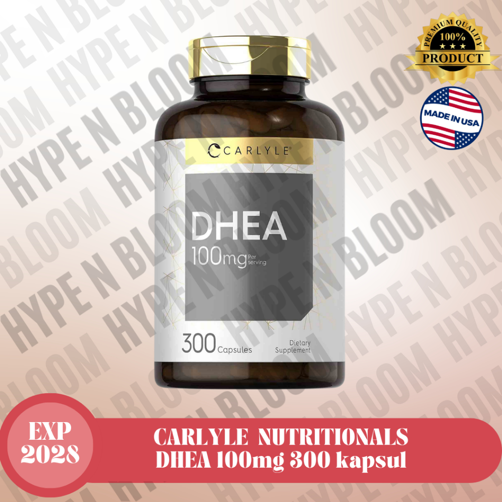 Carlyle DHEA 100 mg 300 kapsul penstabil hormon Dehydroepiandrosterone improve skin obesitas cegah d