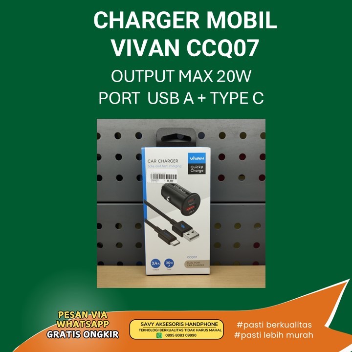CHARGER MOBIL VIVAN CCQ07