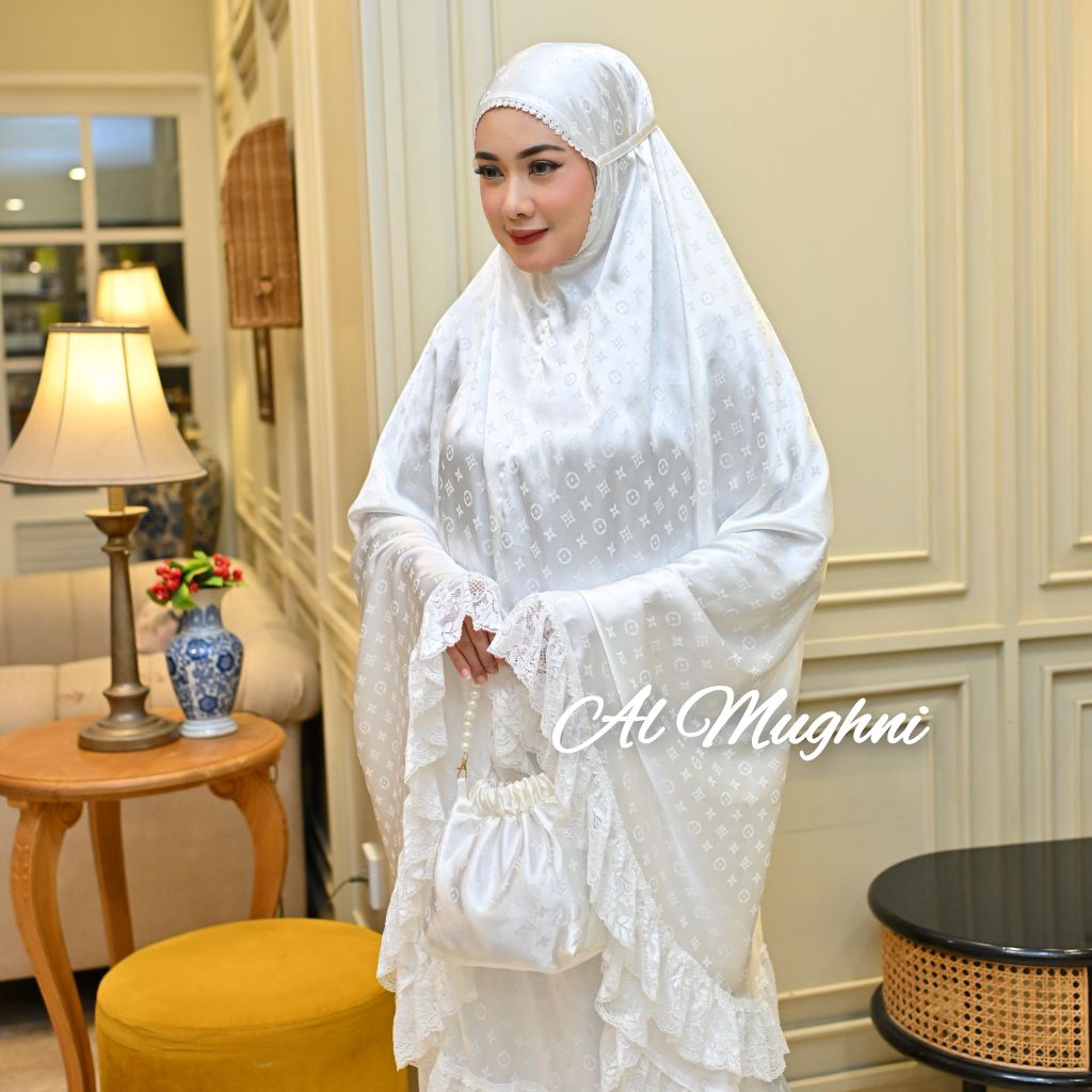 MUKENA SUTRA MOTIF / MUKENA MEWAH /MUKENA PREMIUM / MUKENA UMROH / MUKENA LEBARAN / MUKENA PUTIH / M