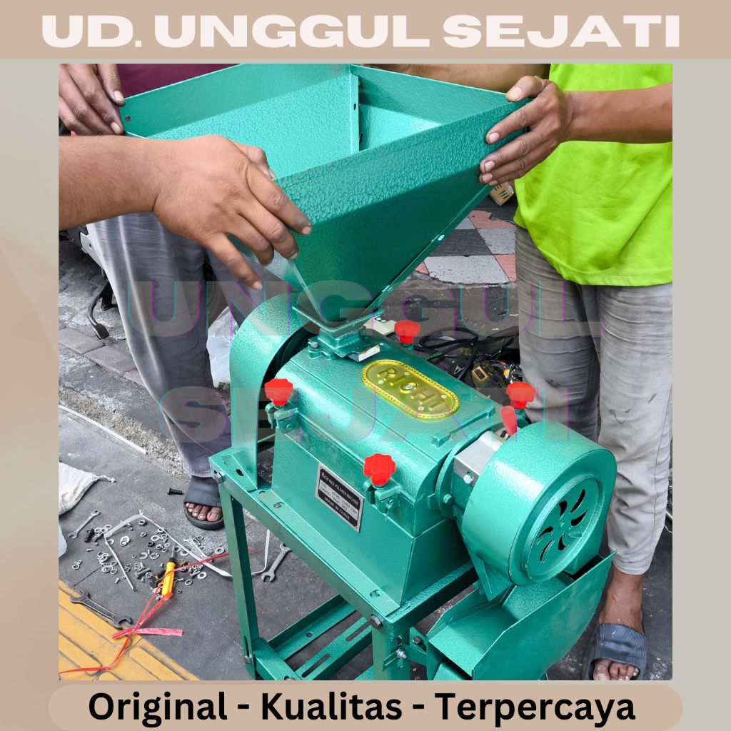 Richi KD350. Rice polishing machine. Mesin selep padi. Poles beras. Kupas kulit padi