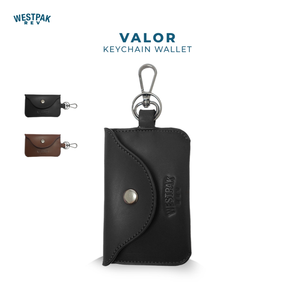 Keychain - Westpak REV Valor - Gantungan Kunci Kulit Motor Dompet STNK Pria Wanita