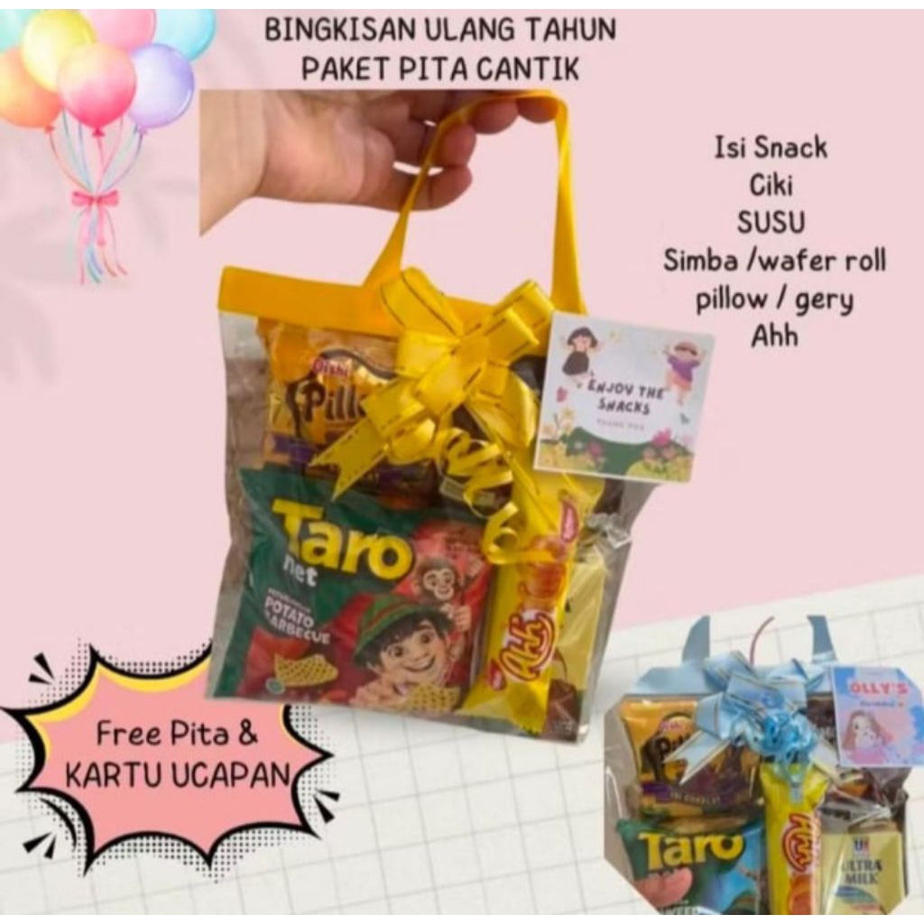 PAKET SNACK ULTAH MERIAH HEMAT BINGKISAN ULANG TAHUN HEMAT DAN MERIAH