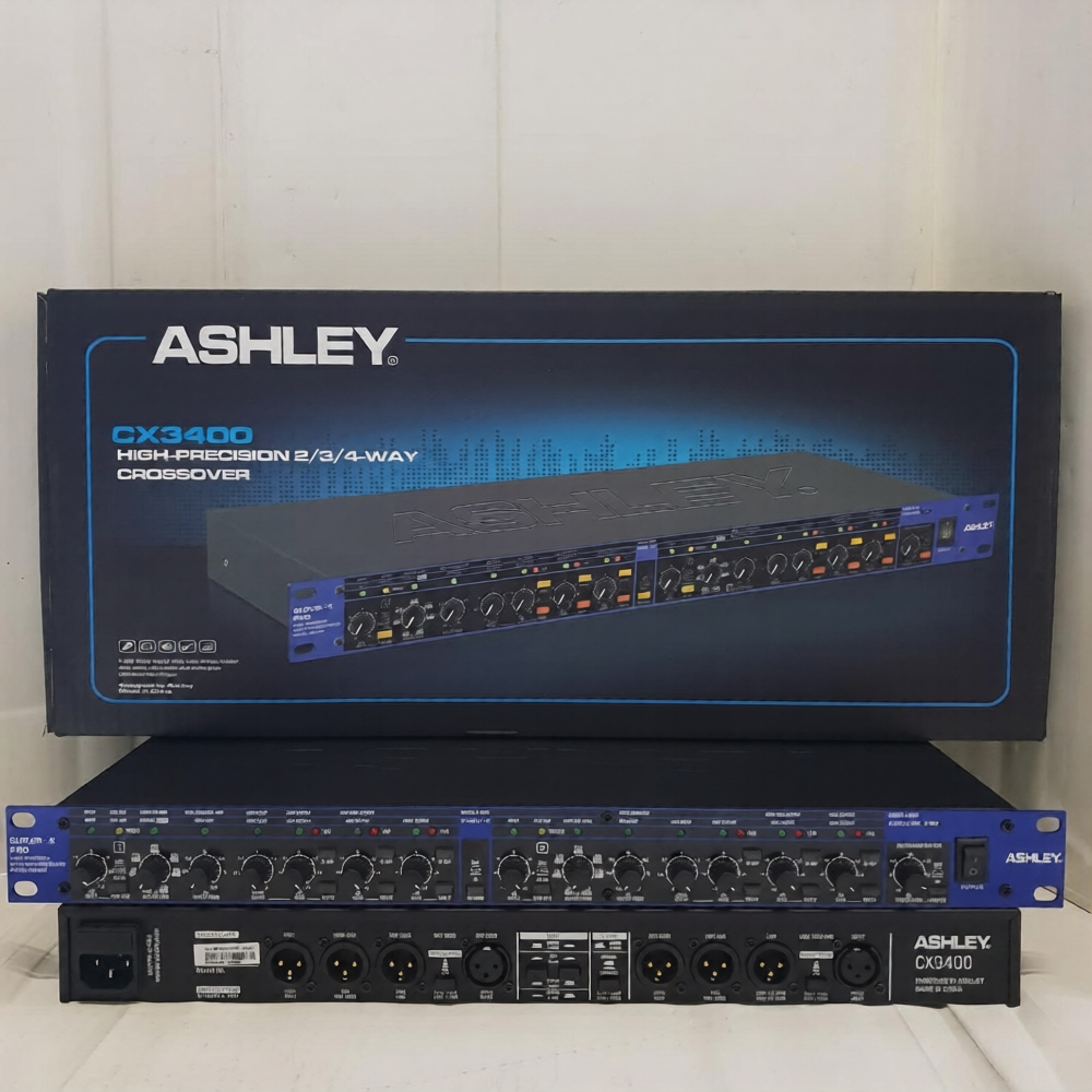 Crossover Cross Aktif Ashley CX3400 CX 3400 Super X-PRO 3 Way plus Delay dan Limiter CX-3400 Origina