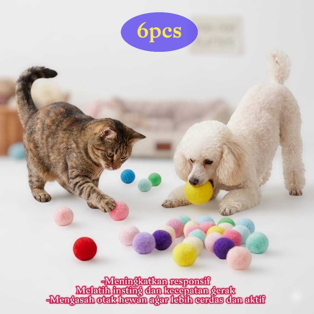 Mainan Anjing Dan Kucing Pom Pom