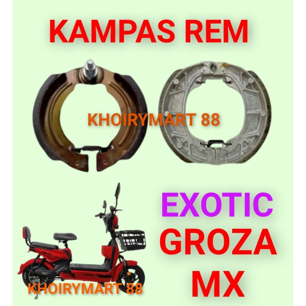kampas rem exotic groza mx kampas rem sepeda listrik exotic groza mx