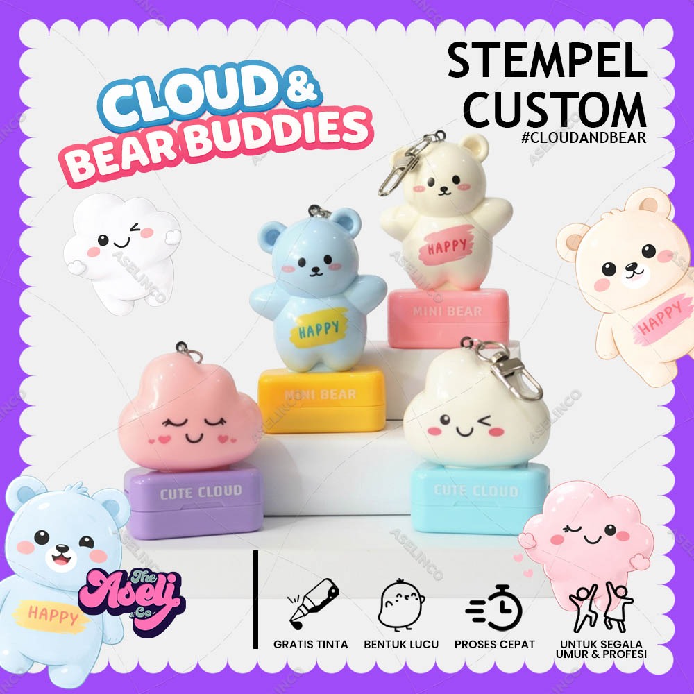 Stempel Nama Custom Lucu | Stamp Dokter SIP Tanda Tangan | Stempel Anak Sekolah & Kantor | Bisa untu