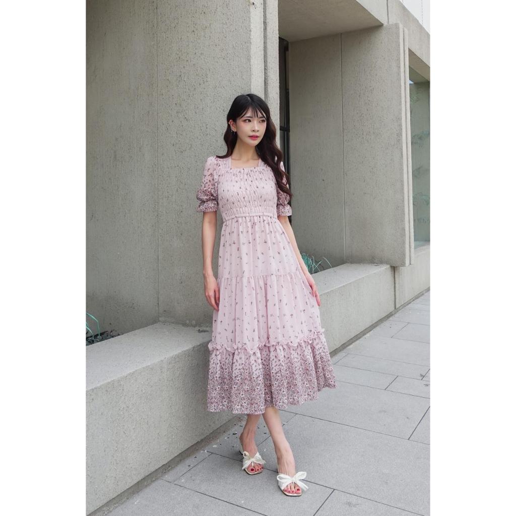 Cikistore - Mikayla Dress Wanita Korea Style | Midi Dress Casual Ceruty Premium