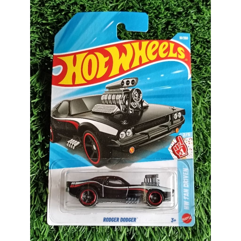 HOT WHEELS RODGER DODGER HITAM BLACK HW FAN DRIVEN