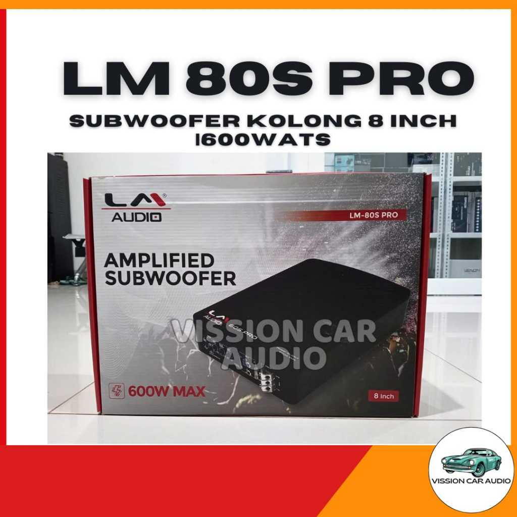 Subwoofer Kolong Aktif LM AUDIO LM-80S PRO Subwoofer Kolong LM AUDIO 8 inch
