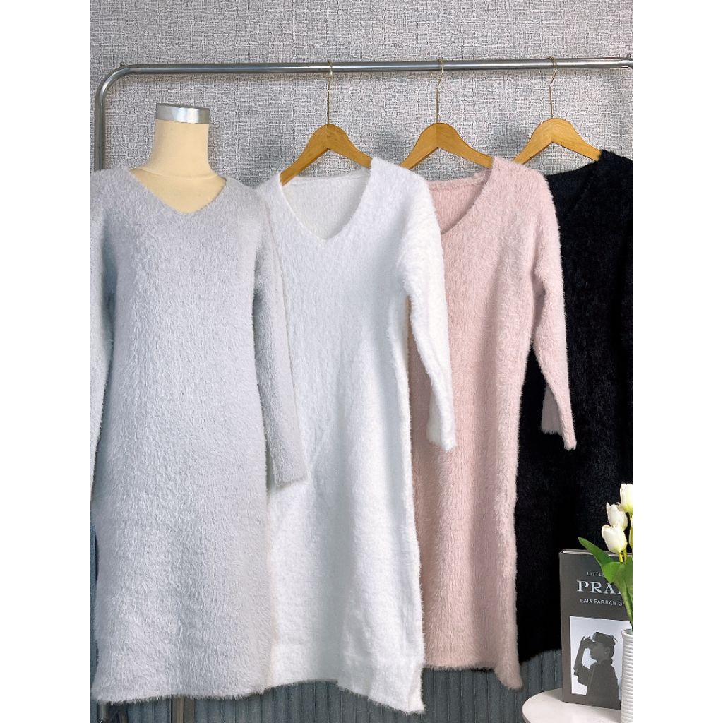 Dress Rajut Fuzzy