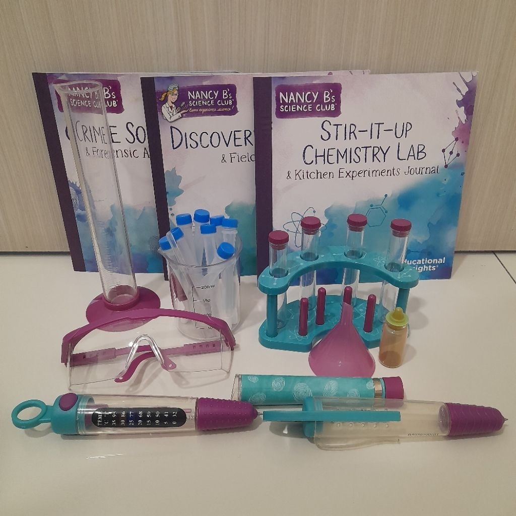 C0335. Preloved Nancy B's Science mainan edukasi anak kimia stir-it-up chemistry lab & kitchen exper
