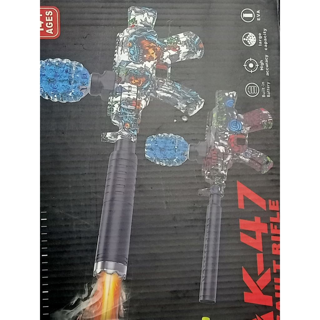 mainan tembak jelli/water gun gel