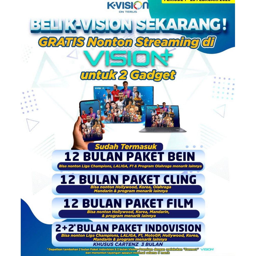 Termurah K VISION Paket CLING 6 Bln MNC GROUP K-VISION