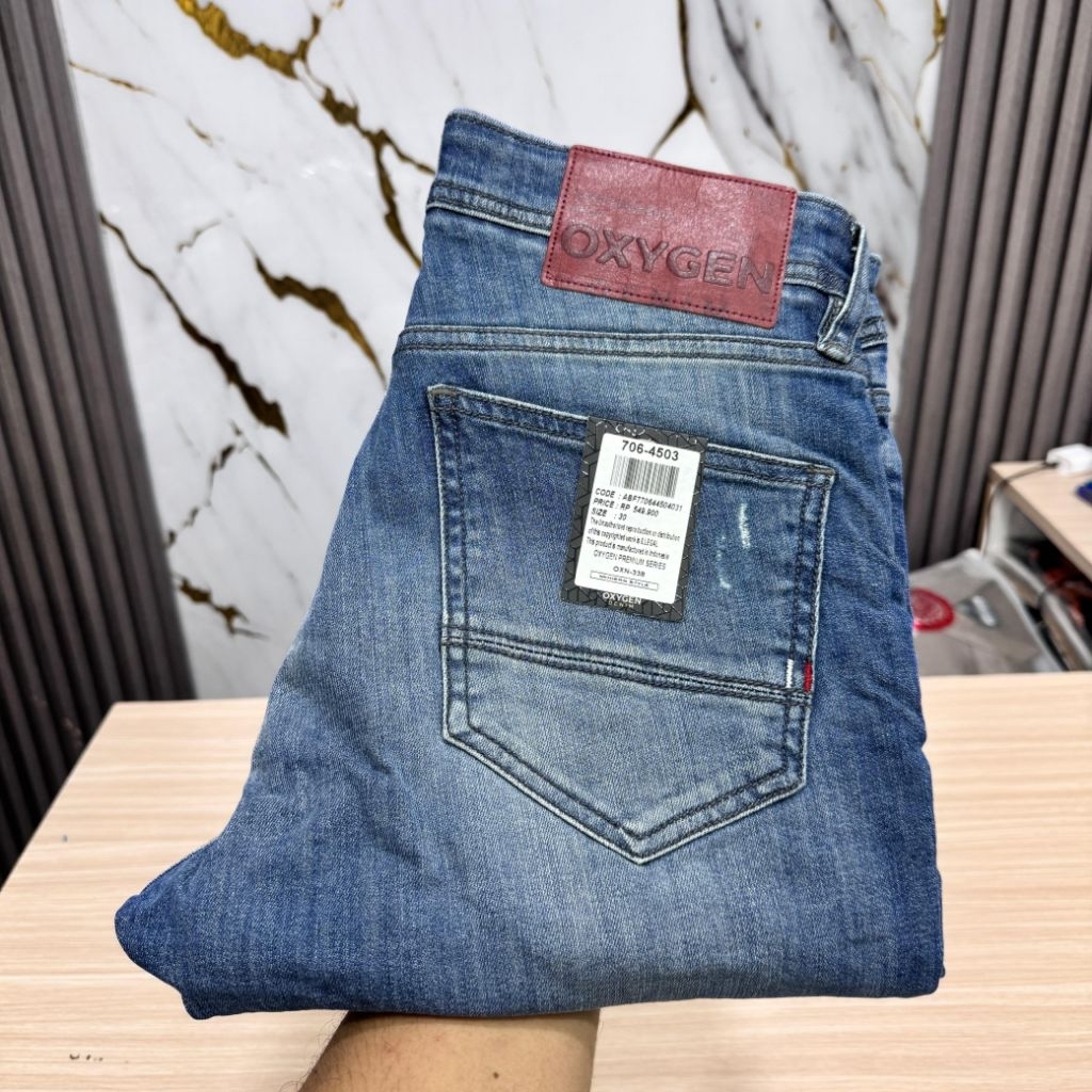 CELANA PRIA DENIM SLIM FIT OXYGEN ORIGINAL 100%