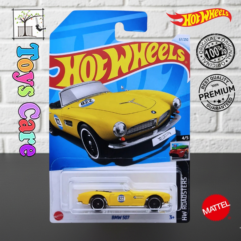Hot Wheels BMW 507 Kuning Original Mattel Ban Plastik